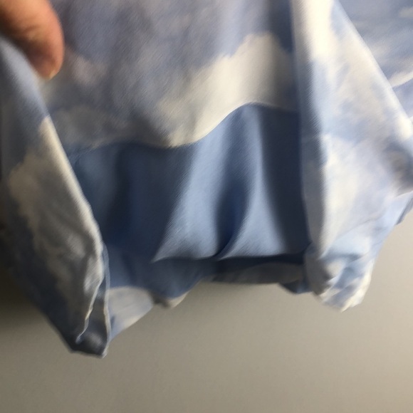 WeWoreWhat Ronnie in Clouds Powder Blue Ruched Lined Revolve Bodycon Mini Dress - Picture 9 of 16